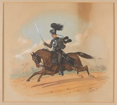 Lieutenant-Colonel Robert Newport Tinley of the Cape Mounted Riflemen by Richard Simkin