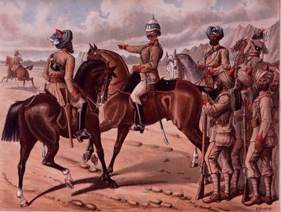 The Corps of Guides, c.1895 by Richard Simkin