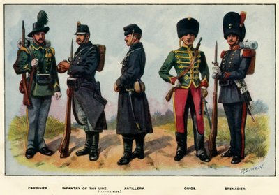 Types of the Belgian Army, 1919 by Richard Simkin