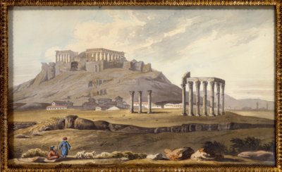 The Temple of Olympian Zeus and the Acropolis by Richard Temple