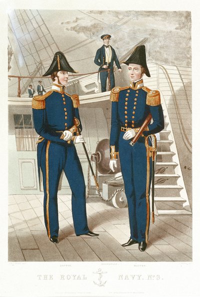 The Royal Navy. No 3. Doctor. Boatswain. Master by Richard Ubsdell