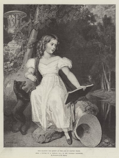 Her Majesty the Queen at the Age of Eleven Years by Richard Westall