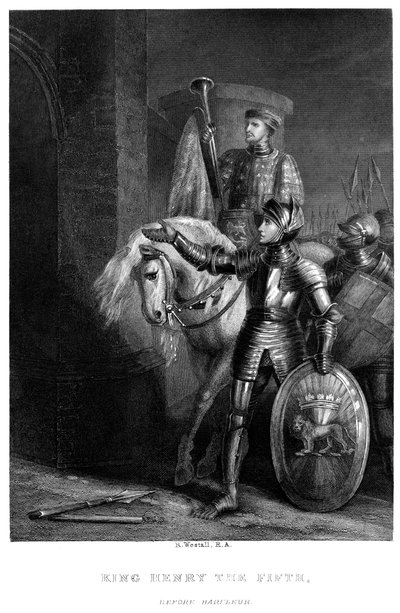 King Henry V before Harfleur, 19th century by Richard Westall