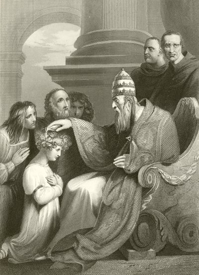 Prince Alfred Before Pope Leo the III by Richard Westall
