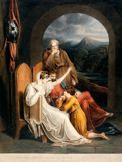 Queen Judith Reciting to Alfred by Richard Westall