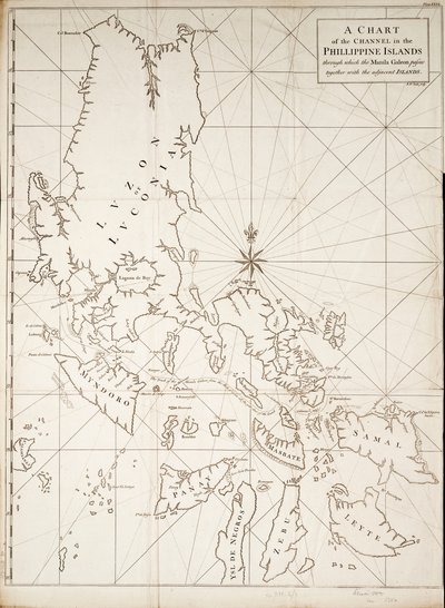 A Chart of the Channel in the Philippine Islands Through Which the Manila Galleon Passes Together with the Adjacent Islands by Richard William Seale
