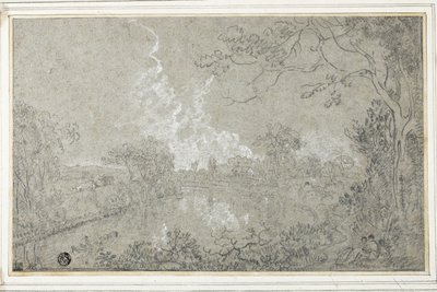 Banks of the River Dee near Eaton Hall, Cheshire by Richard Wilson