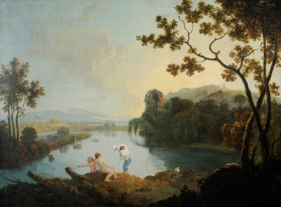 Classical Landscape with Boys Bathing by Richard Wilson