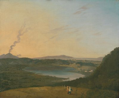 Lago d'Agnano with Vesuvius in the Distance by Richard Wilson