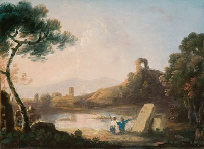 Lake Avernus with a Sarcophagus by Richard Wilson