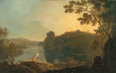 River Scene: Bathers and Cattle, c.1763-65 by Richard Wilson