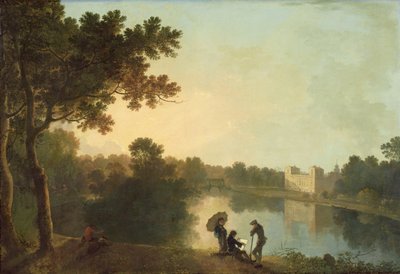 South-east view of Wilton from across the river by Richard Wilson