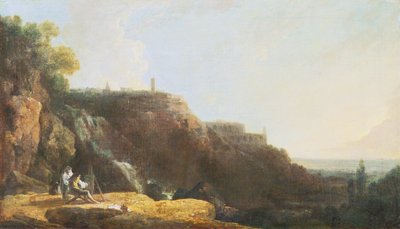 The Great Cascade and Villa of Maecenas at Tivoli by Richard Wilson