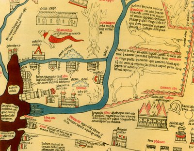 Hereford World Map by Richard de Bello