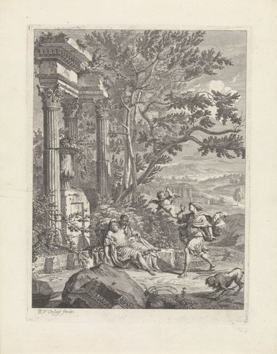 Silvio Hits Dorinda with an Arrow (series title) by Richard van Orley (II)