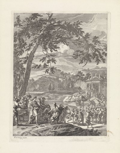 Silvio is Festively Welcomed (Il Pastor Fido) by Richard van Orley (II)