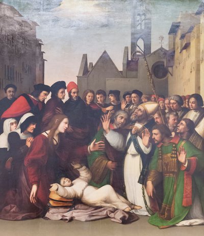 Saint Zenobius Raises a Boy from the Dead by Ridolfo Ghirlandaio
