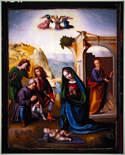 The Adoration of the Shepherds by Ridolfo Il (1483 1561) Ghirlandaio