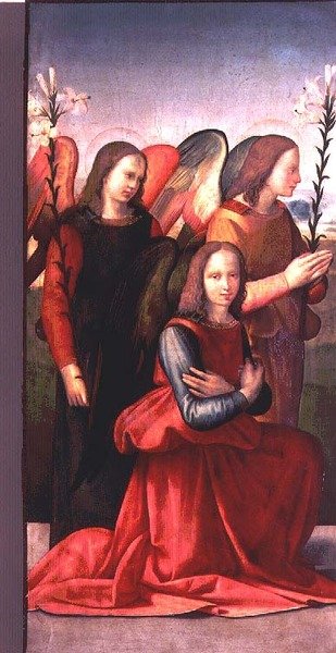 Three Angels (pair) by Ridolfo Il  Ghirlandaio