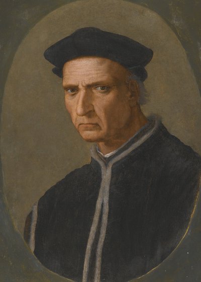 Portrait of the Florentine Statesman Piero Soderini by Ridolfo Il  Ghirlandaio