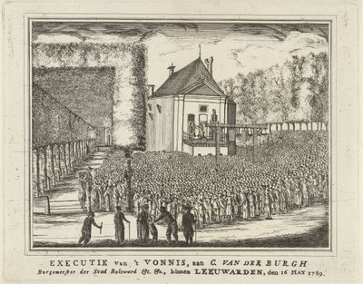 Execution of Cornelis van den Burgh, 1789 by Rienk Jelgerhuis