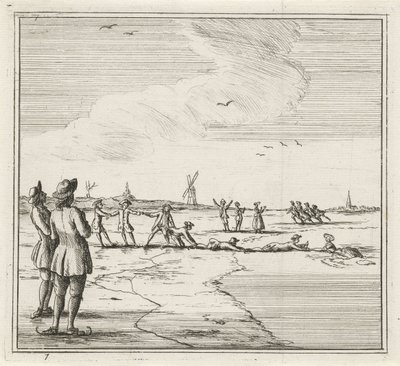Winter Landscape with Skaters by Rienk Jelgerhuis