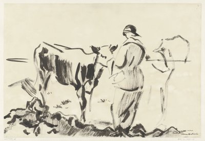 Woman with a Calf by Rik Wouters