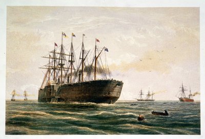 The Great Eastern under way, July 23rd by Robert (after) Dudley