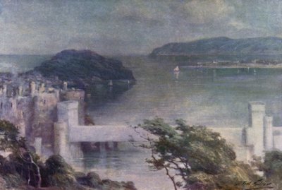 Conway from Benarth, Early Morning by Robert (after) Fowler