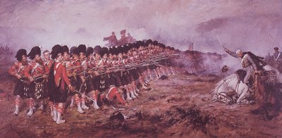 The Thin Red Line, the 93rd Highlanders at the Battle of Balaklava in 1854 by Robert (after) Gibb