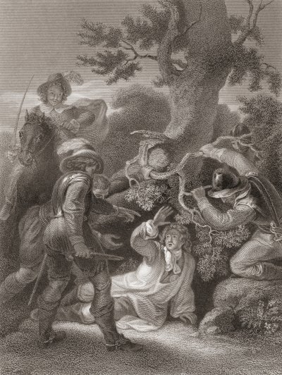 Duke of Monmouth taken after the Battle of Sedgemoor. From The History of England published 1859 by Robert (after) Smirke