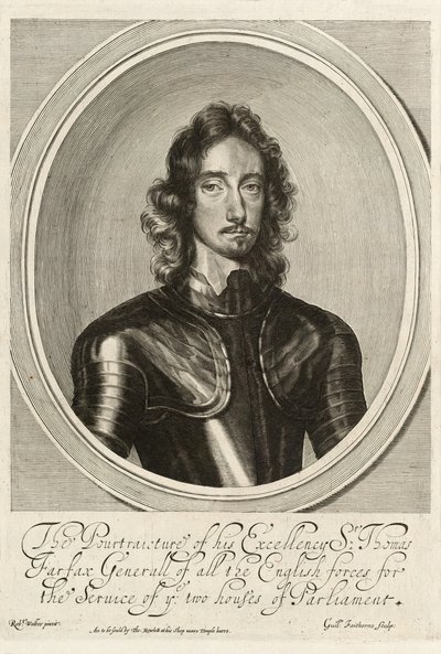 Sir Thomas Fairfax, c.1645 (engraving) by Robert (after) Walker