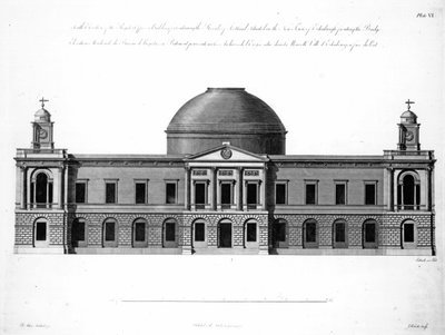 The South Elevation of Register House, Edinburgh, engraved by J. Roberts, 1773 by Robert Adam