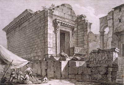 View of the Temple of Aesculapius, pub. 1764 by Robert Adam