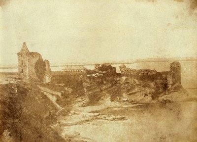 Print of St. Andrews Castle in Fife, Scotland. From J. Paul Getty Museum by Robert Adamson