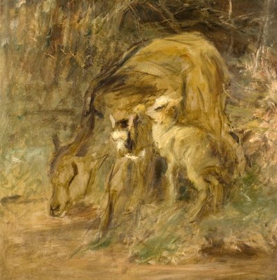 Goat and Kids by Robert Alexander