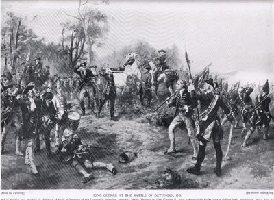 George II at Dettingen by Robert Alexander Hillingford