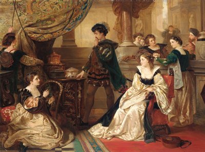 The Three Caskets, from The Merchant of Venice, Act III, Scene II by Robert Alexander Hillingford