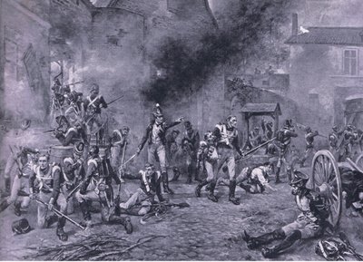 The Defence of Hougoumont 18th June 1815 by Robert Alexander Hillingford