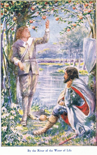 By the River of the Water of Life, from The Pilgrims Progress published by John F Shaw & Co, c.1900