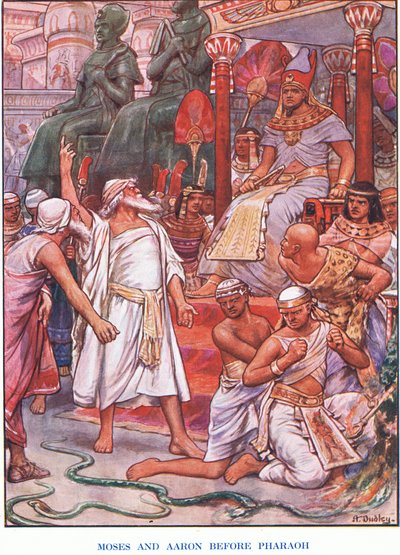 Moses and Aaron Before Pharaoh by Robert Ambrose Dudley