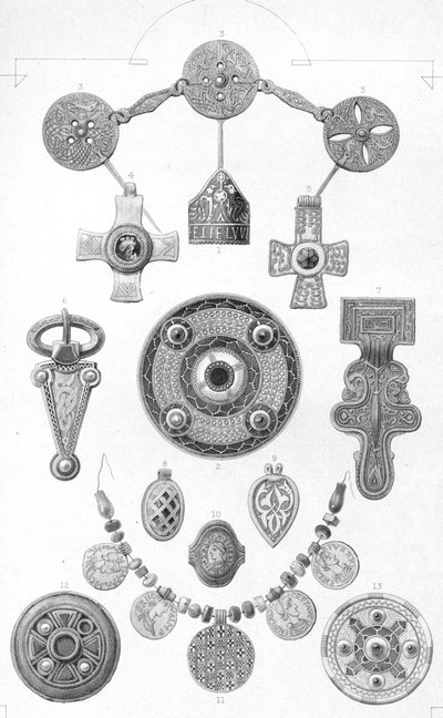 Anglo-Saxon Relics. Personal Ornaments of Gold and Bronze by Robert Anderson