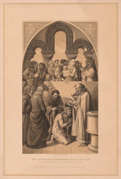 The Baptism of Ethelbert King of Kent, 597 1878 by Robert Anderson