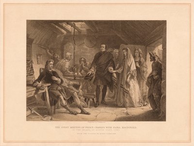 The First Meeting of Prince Charles with Flora Macdonald by Robert Anderson