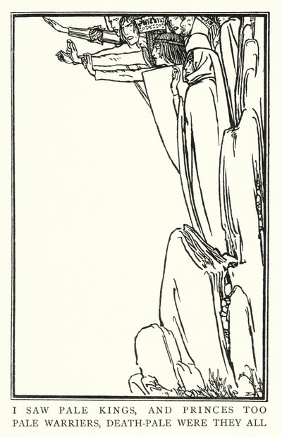 Illustration for Poems by John Keats: La Belle Dame Sans Merci by Robert Anning Bell