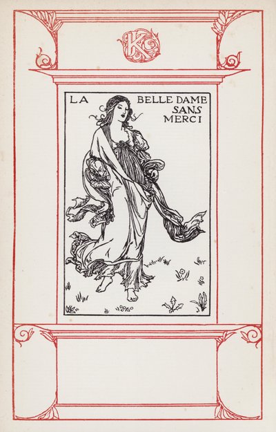 Illustration for Poems by John Keats: La Belle Dame Sans Merci by Robert Anning Bell