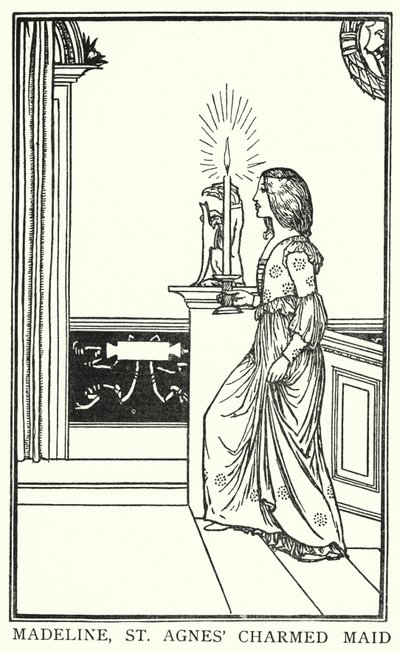 Illustration for Poems by John Keats: The Eve of St Agnes by Robert Anning Bell