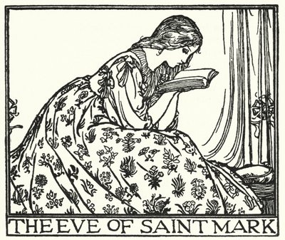 Illustration for Poems by John Keats: The Eve of St Mark by Robert Anning Bell