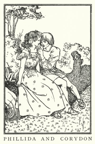 Phillida and Corydon by Robert Anning Bell