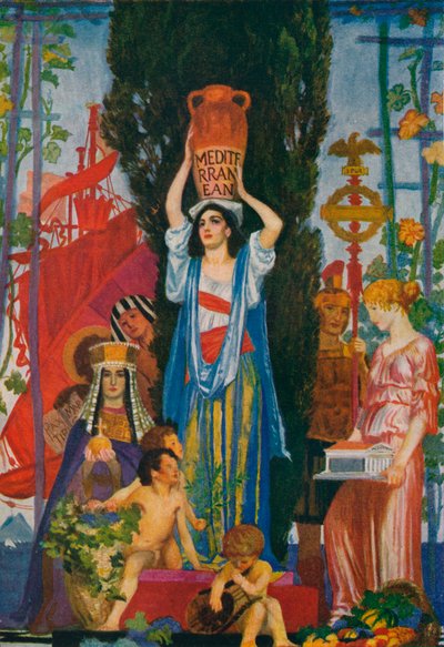 Sketch of The Seven Seas by Robert Anning Bell